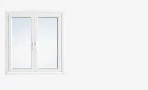 نمونه پنجره دوجداره UPVC استاندارد - نوین صنعت